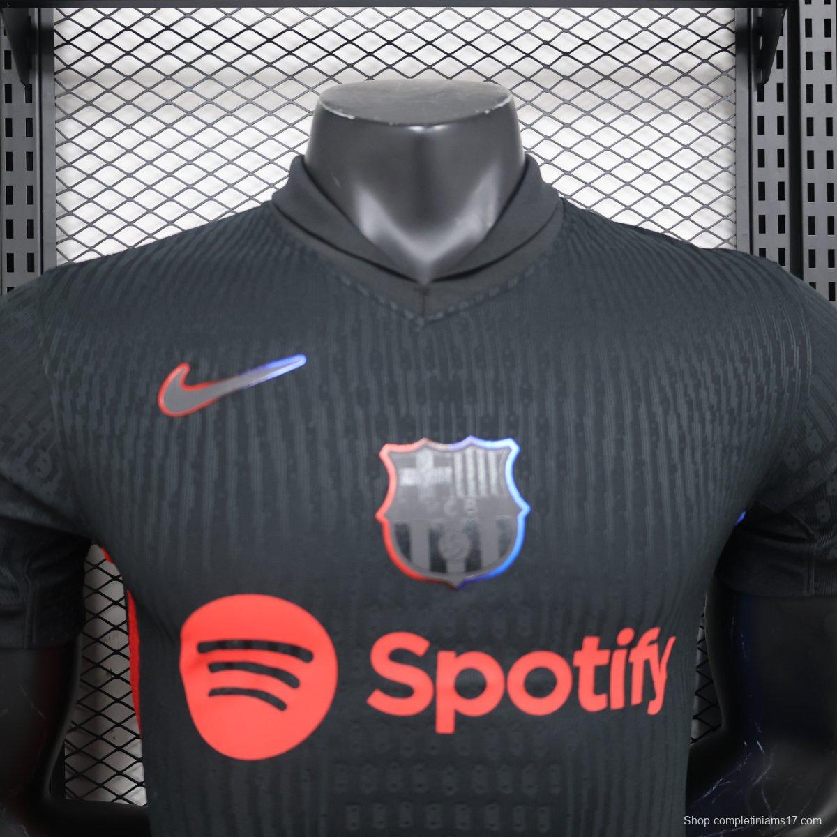 Player Version 24/25 Barcelona Away Black Jersey