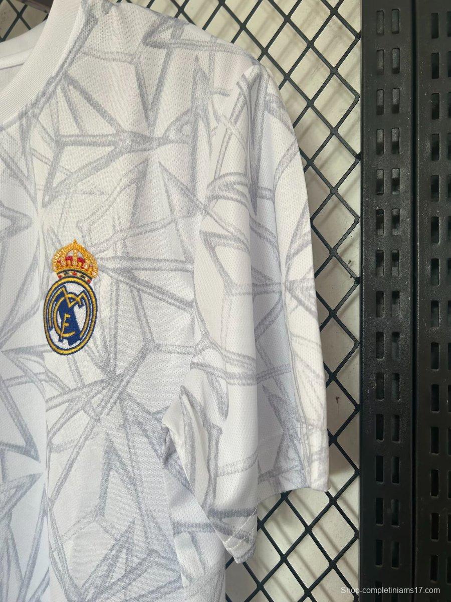 24/25 Real Madrid White Pre-Match Jersey