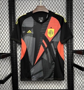 2024 Spain Euro Goalkeeper Black Jersey