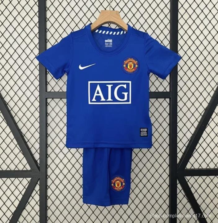 Retro 24/25 Kids Manchester United Third Blue Jersey