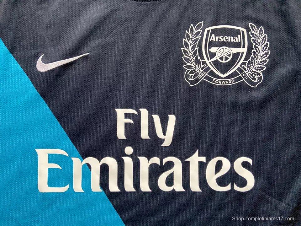 Retro 11/12 Arsenal Away Blue Jersey