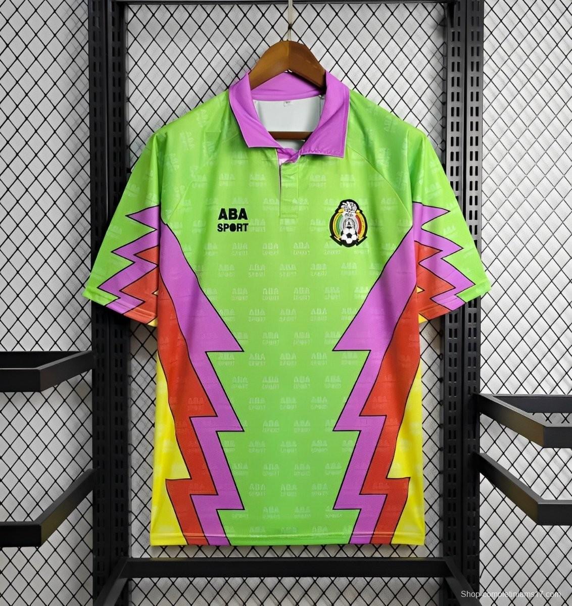 Retro 1994 USA World Cup Mexico Goalkeeper Jorge Campos Jersey