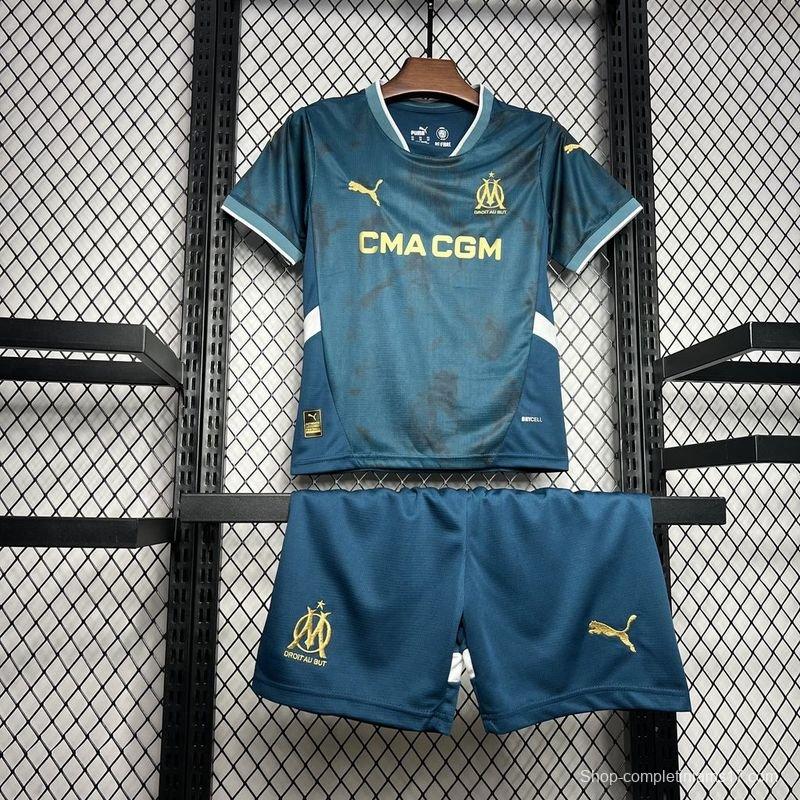 24/25 Kids Olympique Marseille Away Jersey