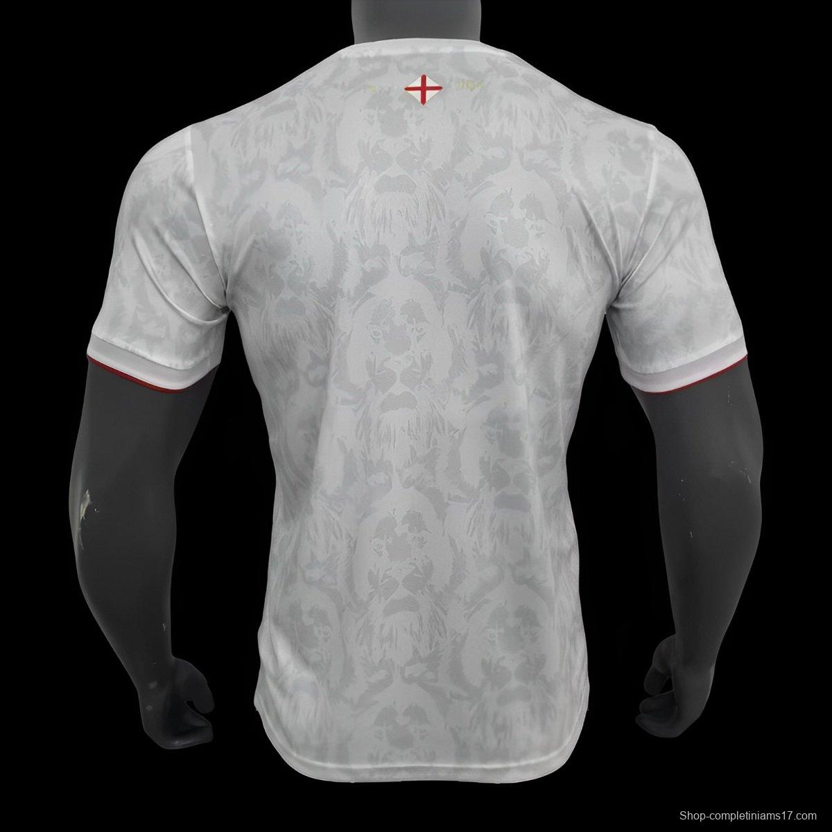 2024 England Comma White Footbal Jersey