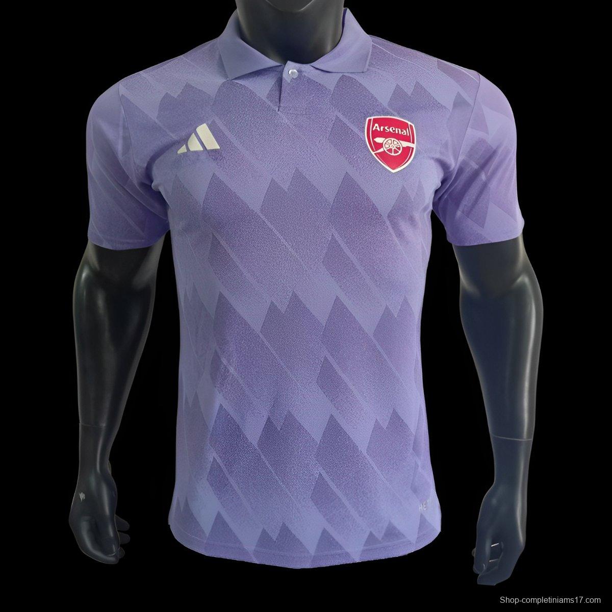 Player Version 24/25 Arsenal Purple Polo Jersey