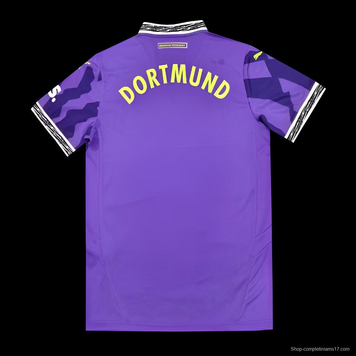 24/25 Borussia Dortmund Anniversary 4th Goalkeeper Purple Jersey