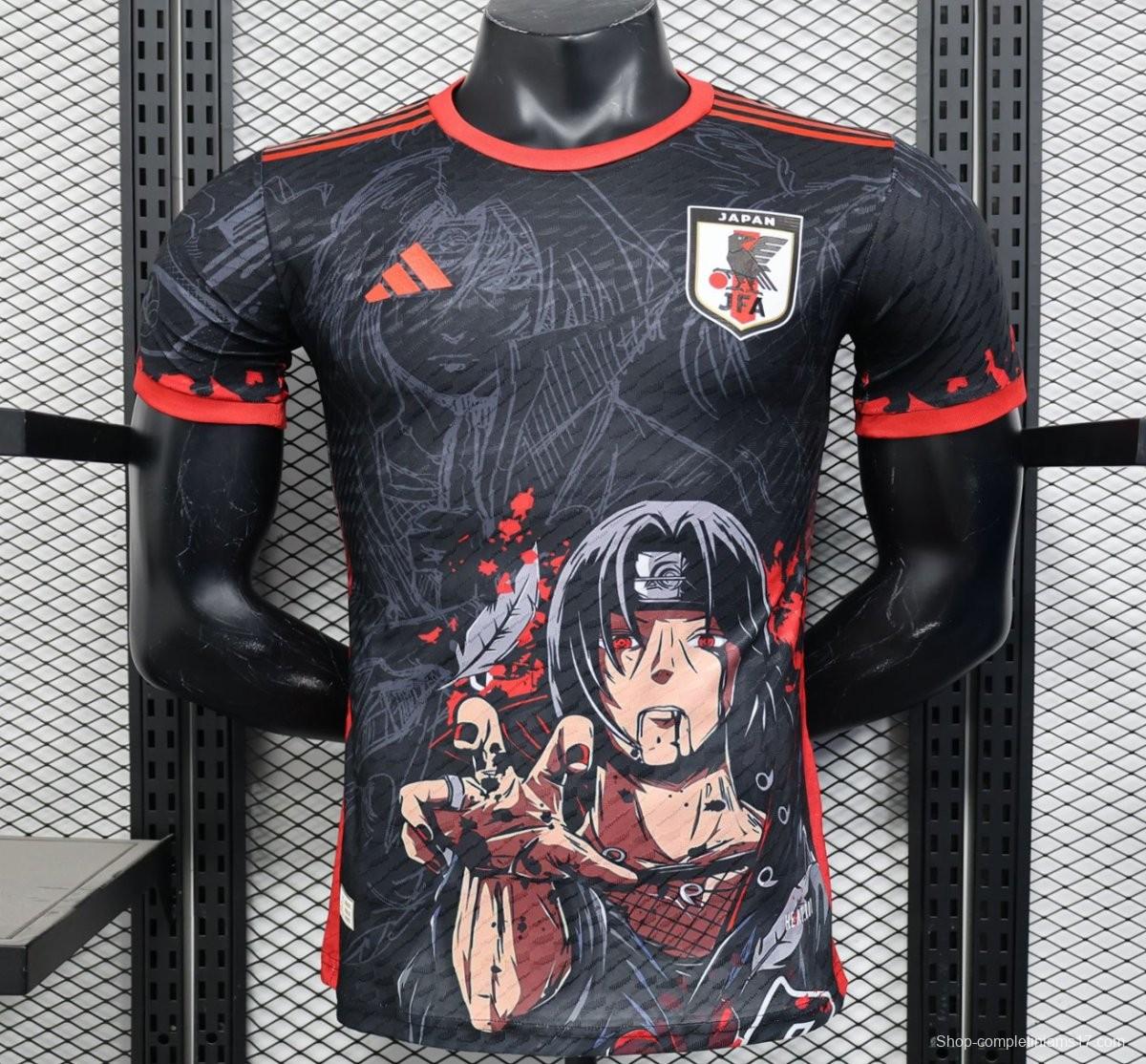 Player Version 2025 Japan National Team Black with Anime Character Design Jersey