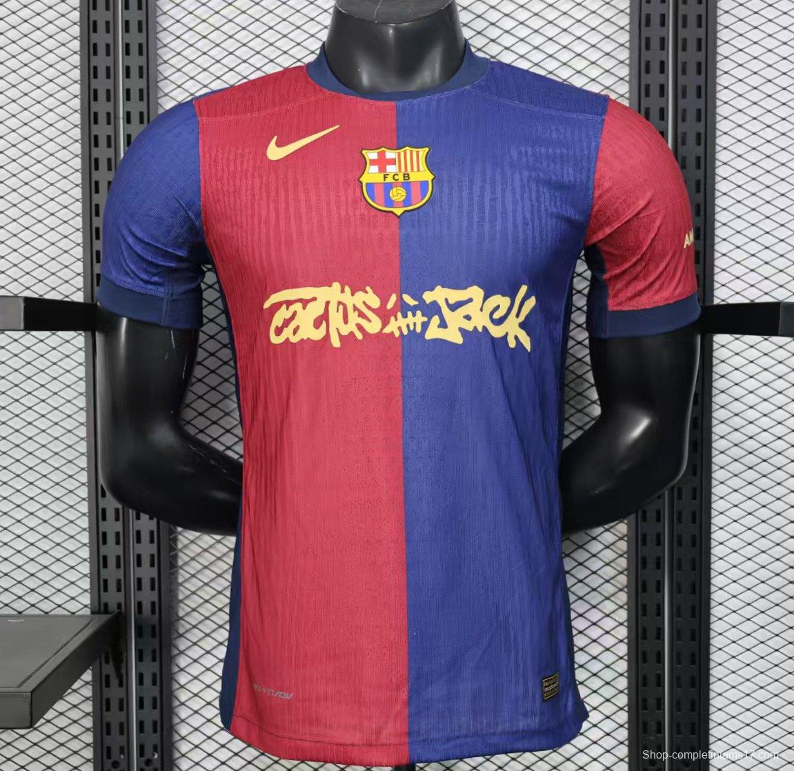 Player Version 24/25 Barcelona x Travis Scott Home Jersey