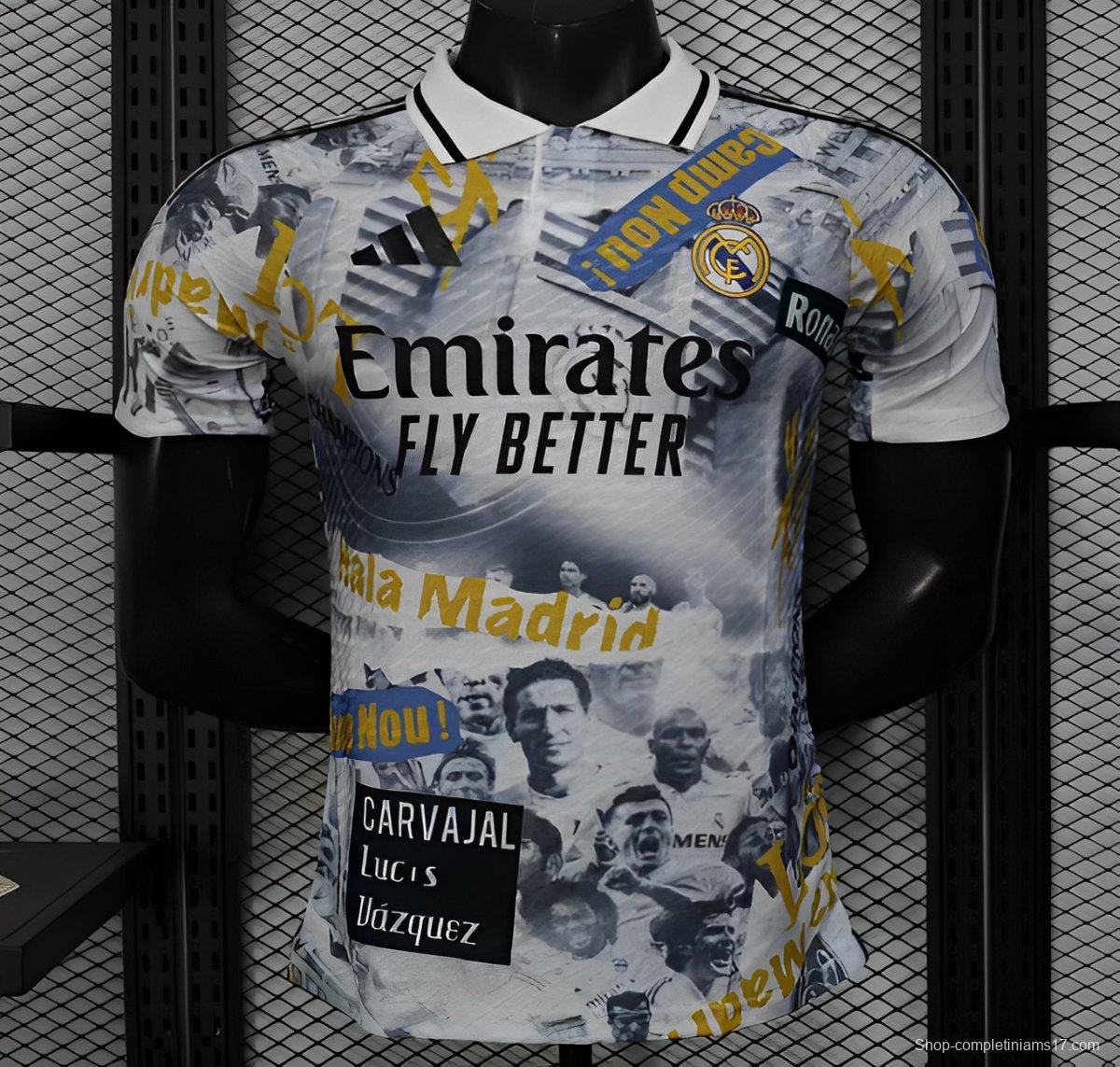 Player Version 25/26 Real Madrid Special Edition Commemorative Legendary Jersey