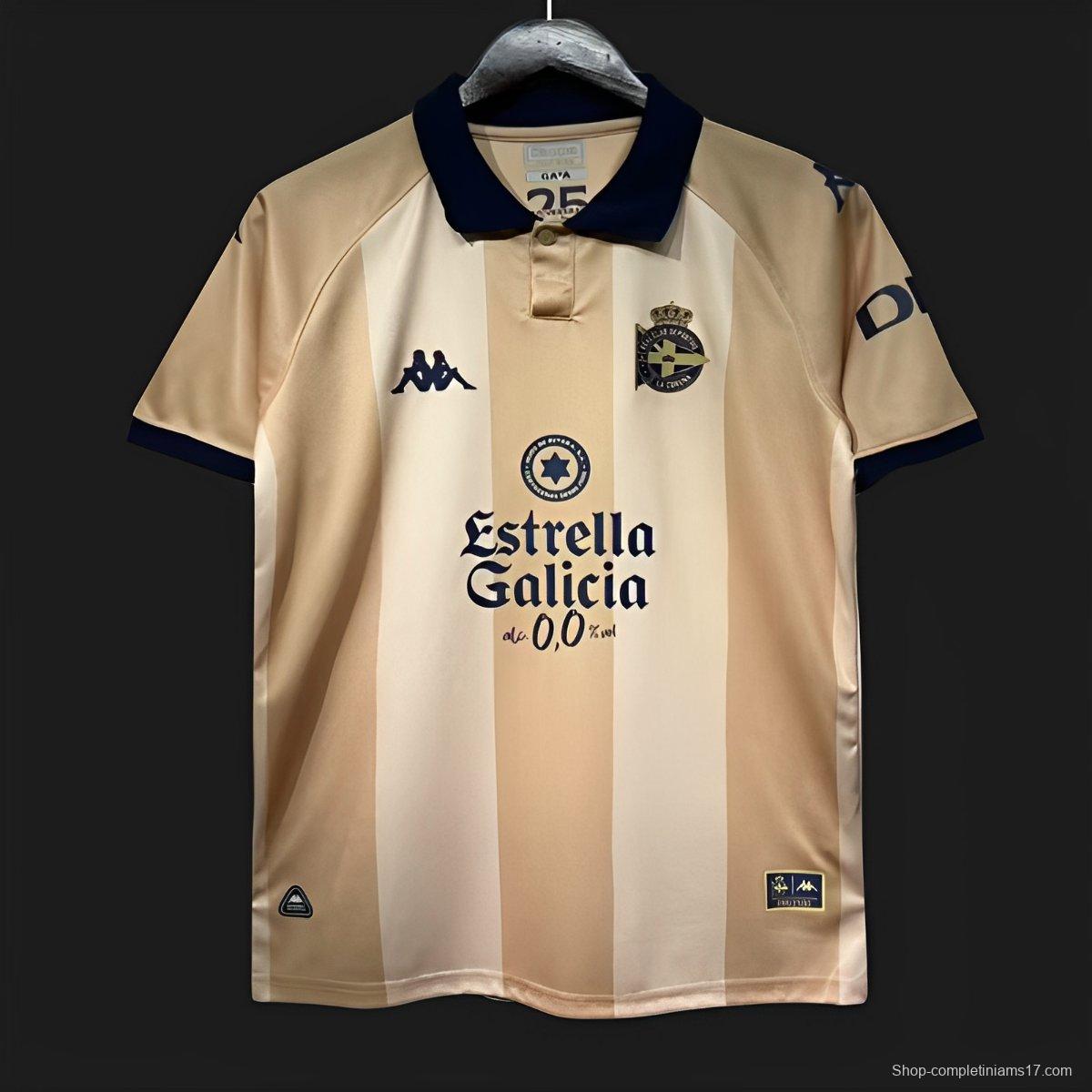 25/26 Deportivo  La Coruna 25Th Anniversary Jersey