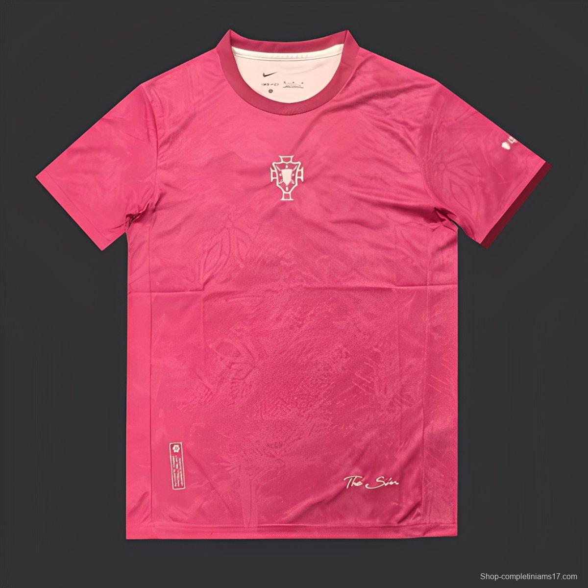 2025 Portugal RED Comma Football The Siu Jersey