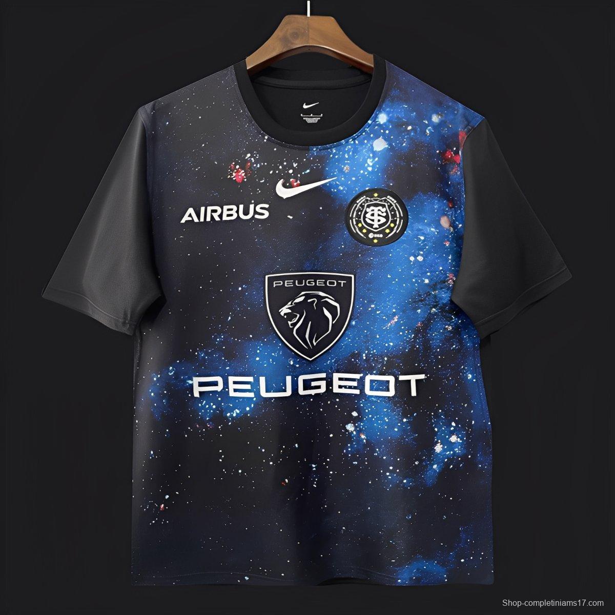 25/26 Toulouse Black with Blue Galaxy Nebula Jersey
