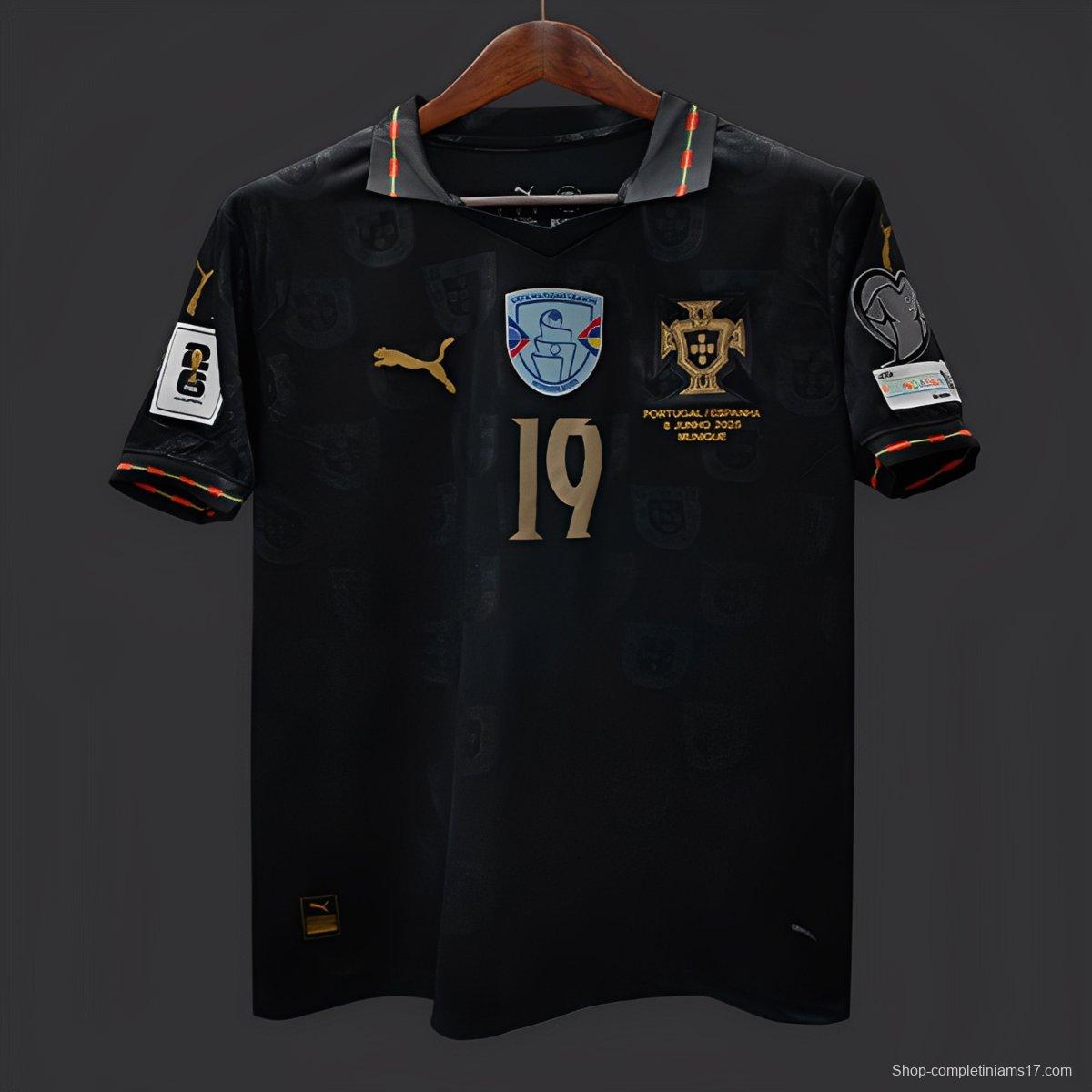 2026 Portugal WCQ Black Out Special Portugal VS ARMENIA Jersey With Full Patches