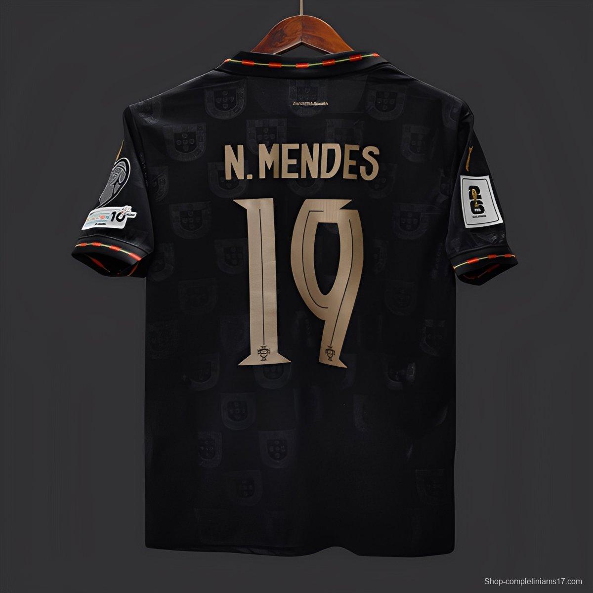 2026 Portugal WCQ Black Out Special Portugal VS ARMENIA Jersey With Full Patches