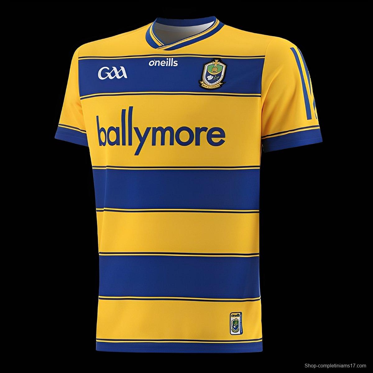 25/26 Roscommon GAA Yellow with Blue Hoops Home Jersey