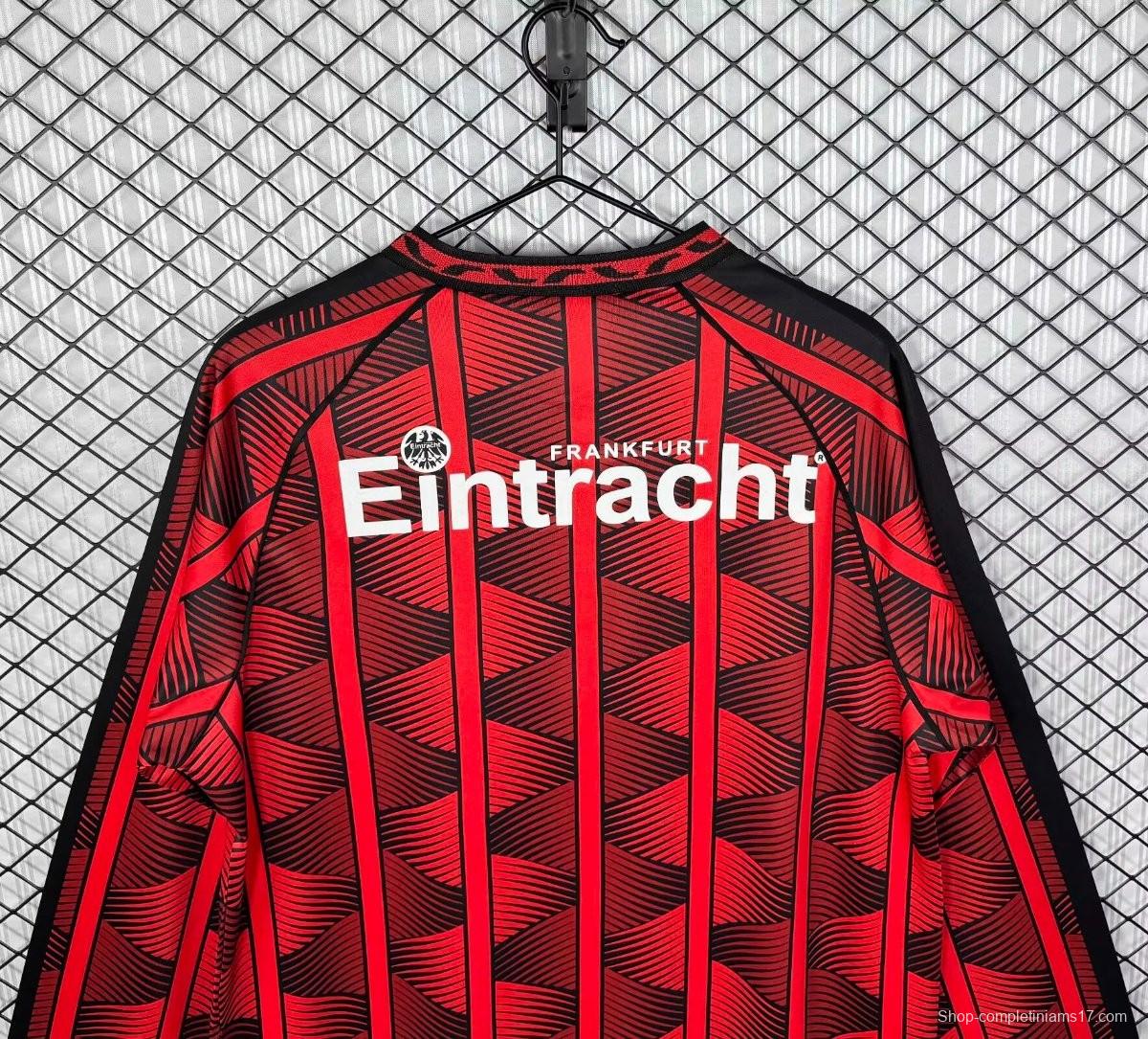 Retro 95/96 Eintracht Frankfurt Home Long Sleeve Jersey