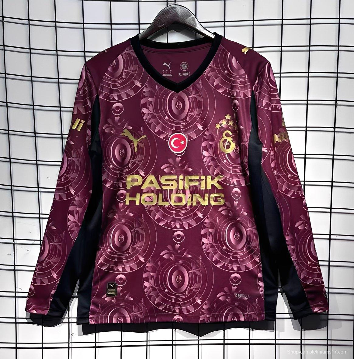 25/26 Galatasaray Third Wine Long Sleeve Jersey