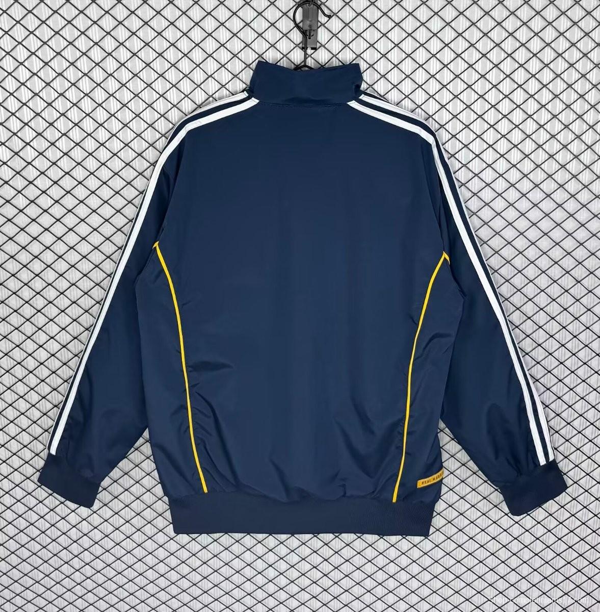 Retro 99/00 Real Madrid Navy Windbreaker