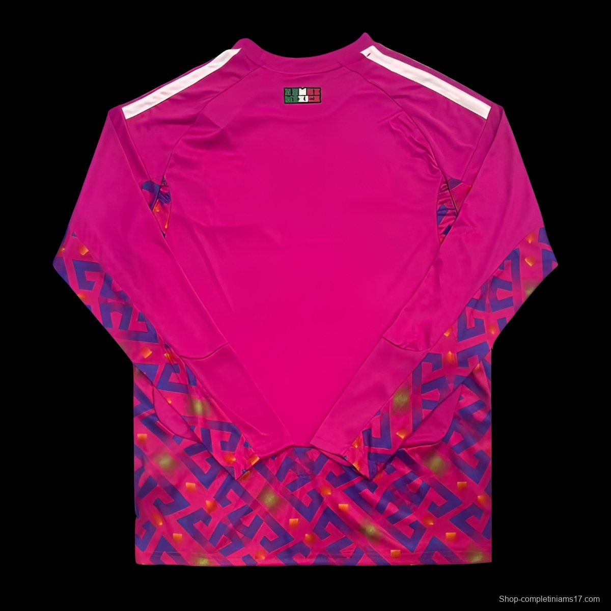 2026 Mexico Pink Long Sleeve Goalkeeper Jersey