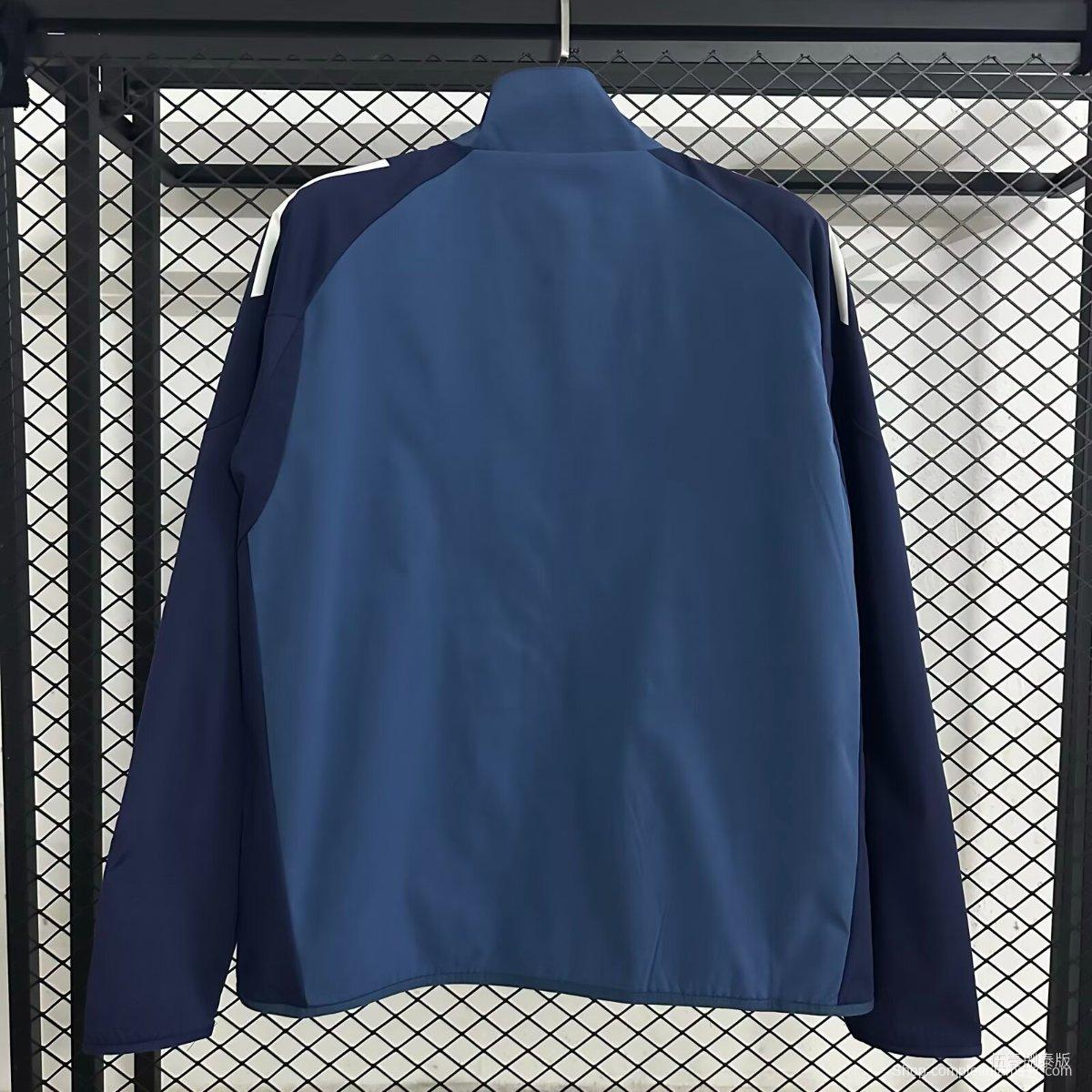 25/26 Arsenal Blue/Navy Full Zipper Windbraker
