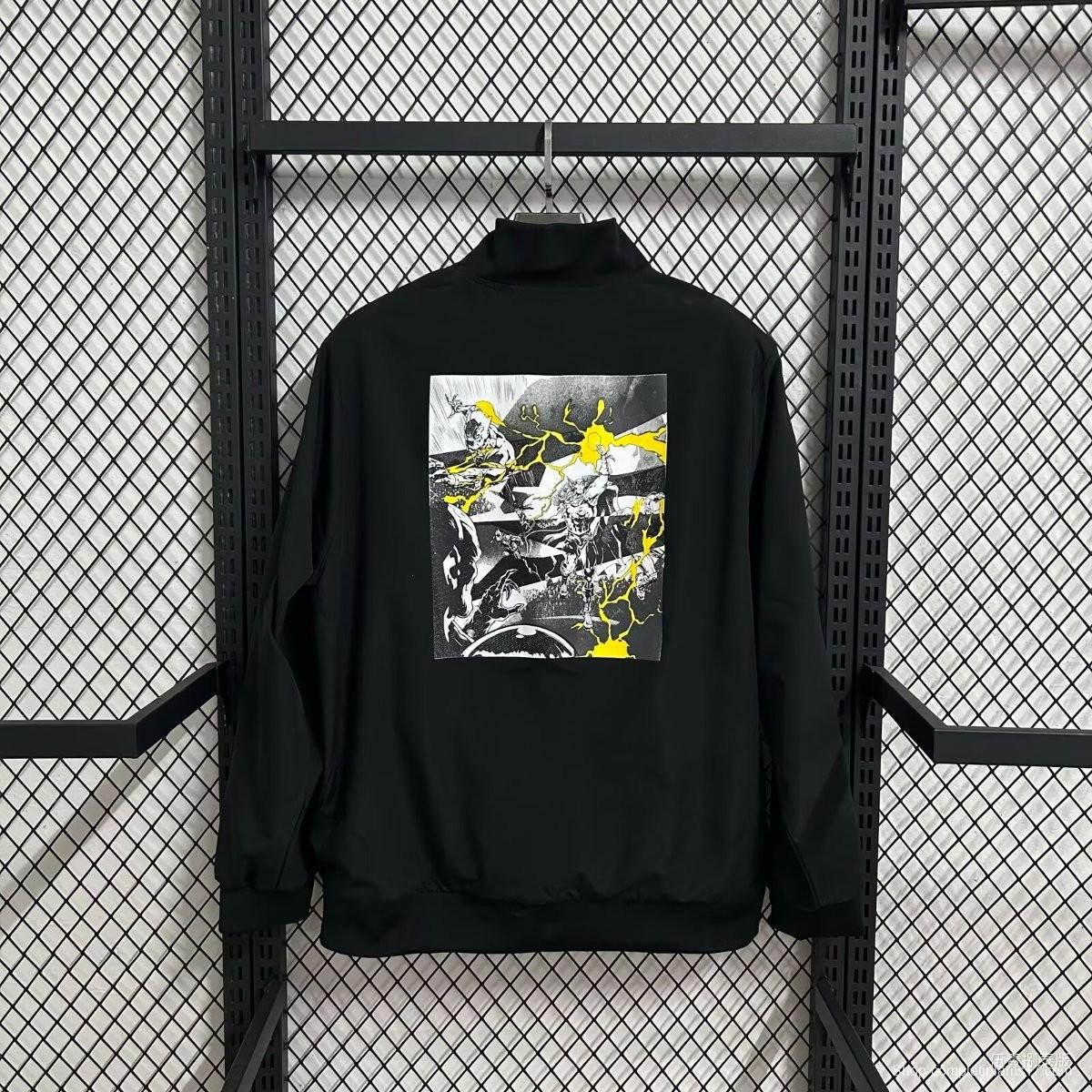 25/26 Real Madrid Marvel Black Full Zipper Windbreaker