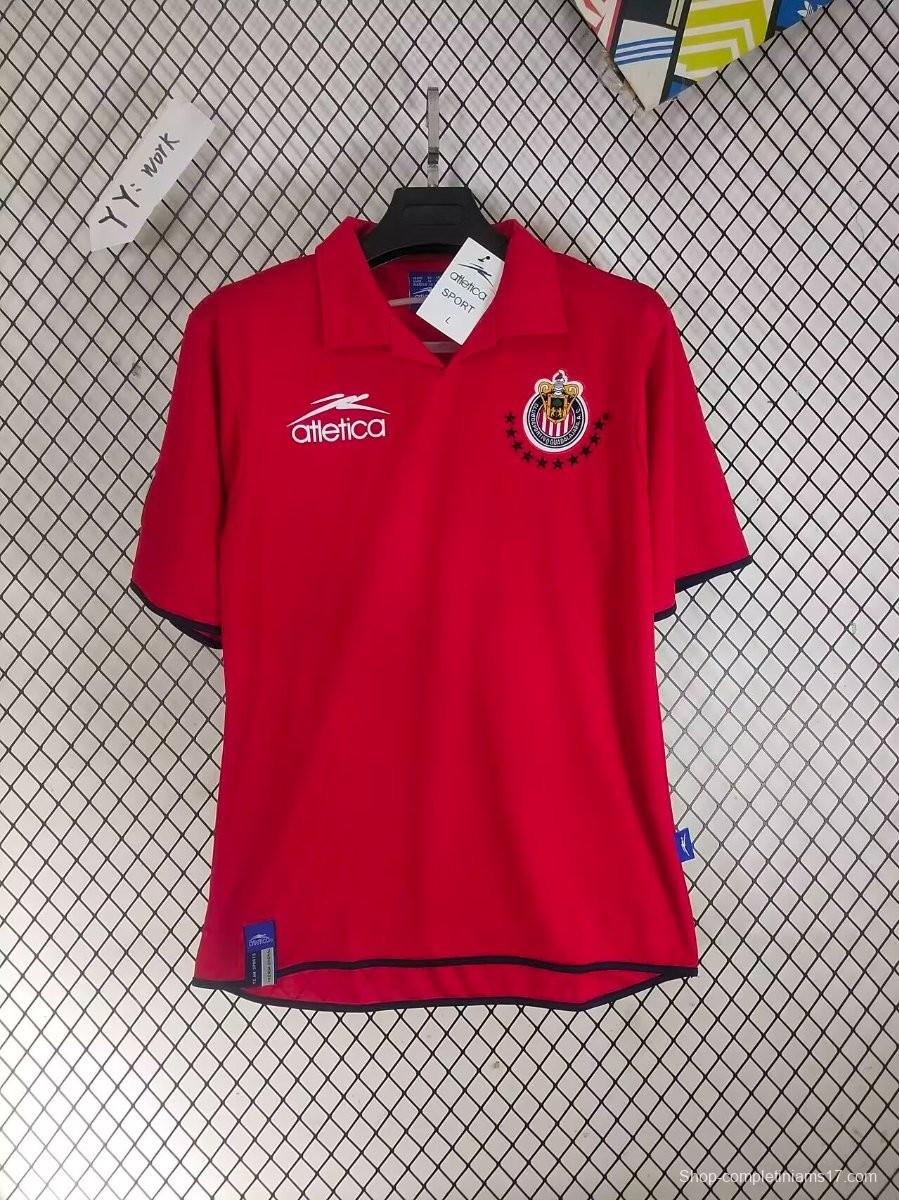 Retro 03/04 Chivas Guadalajara Third Red Jersey
