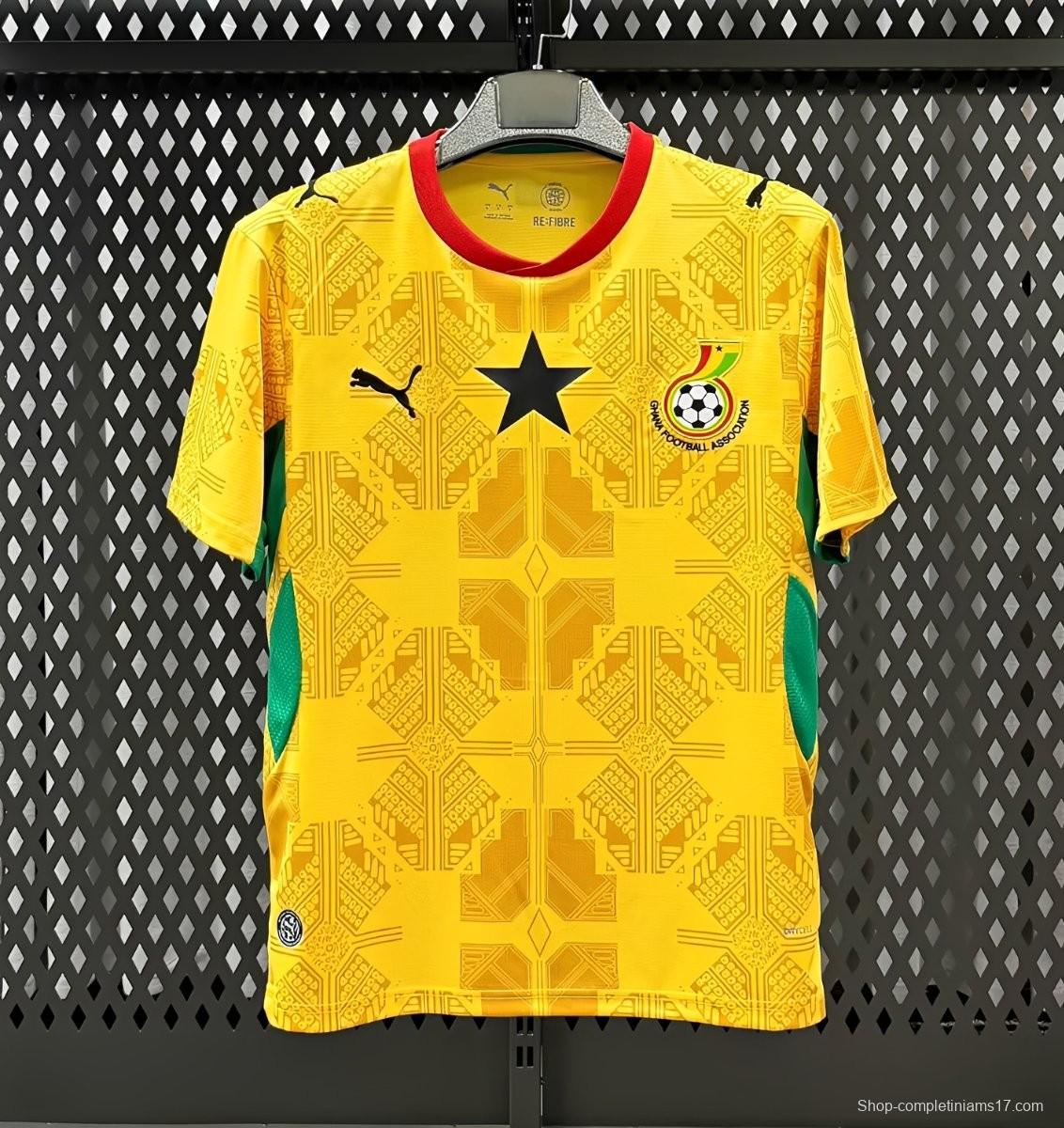 2026 Ghana Away Yellow Jersey