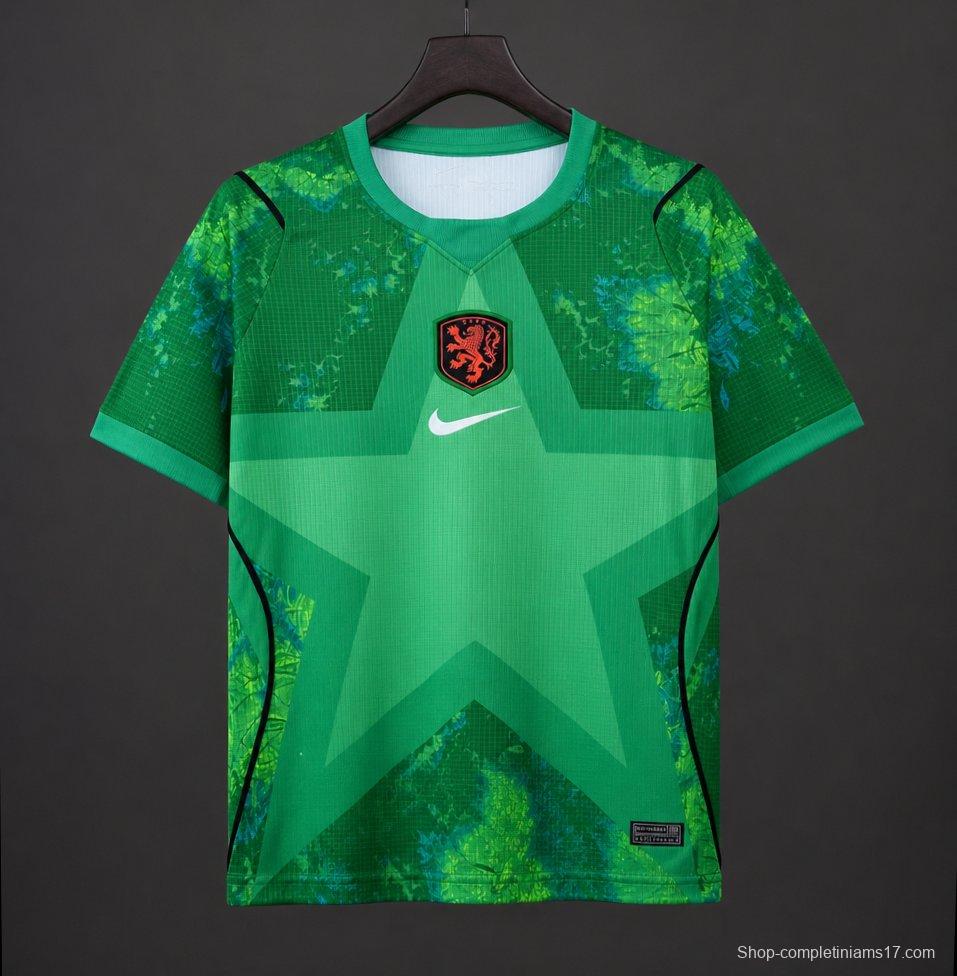 2026 Netherlands Green Goalkeeper Jersey