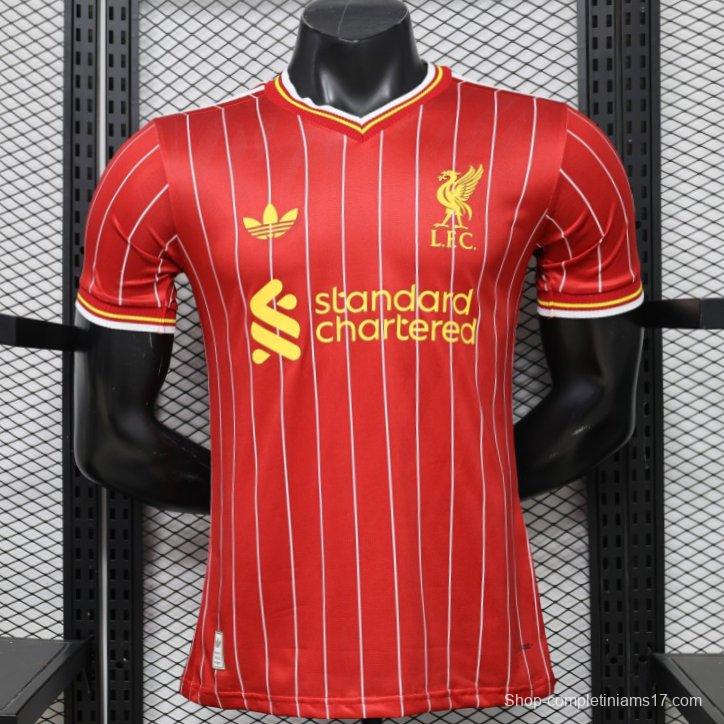 Player Version 26/27 Liverpool Red with White Pinstripe Home Jersey