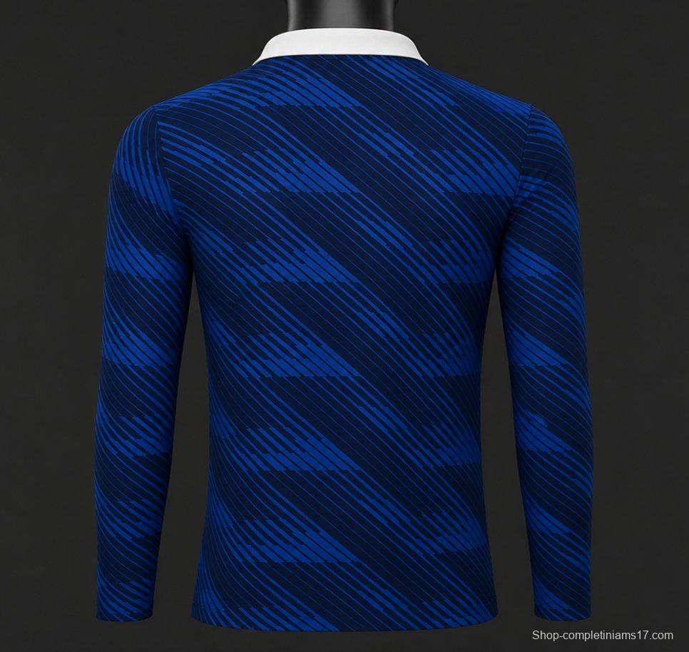 Player Version 2026 France Home Long Sleeve Jersey