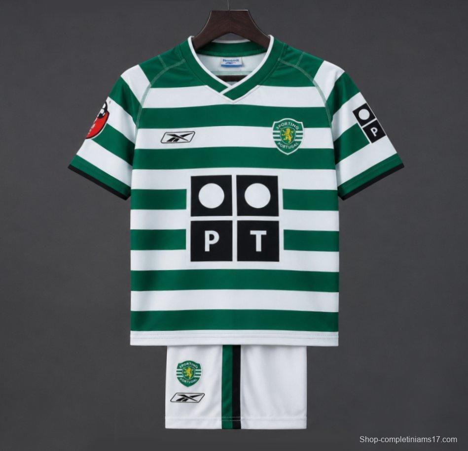 Retro Kids 03/04 Sporting CP Home Jersey