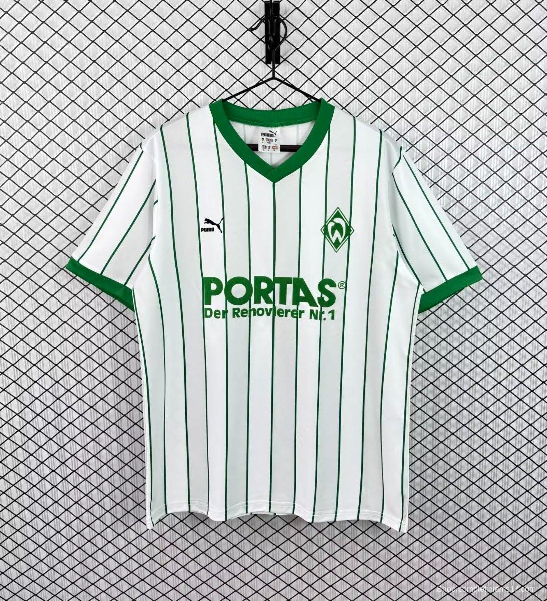 26/27 Werder Bremen White & Green Pinstripe  Vintage 2012/13  Remake Jersey