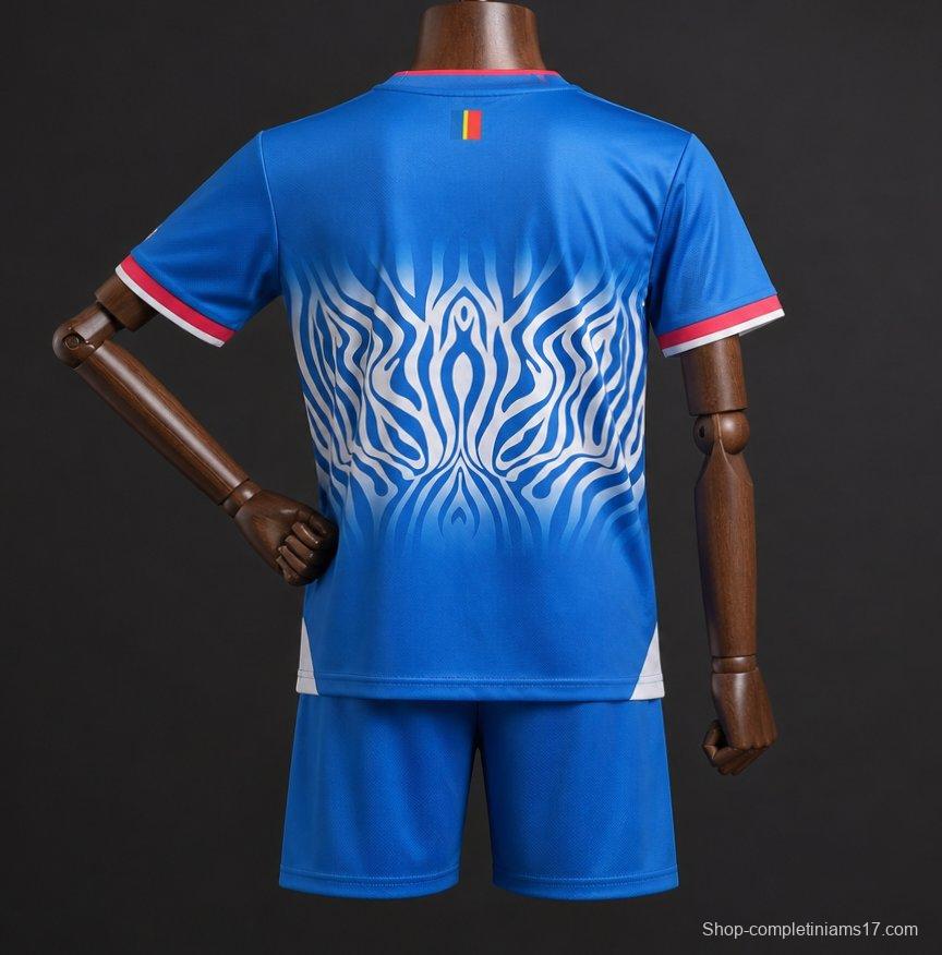 2026 Kids DR Congo Sky Blue Home Jersey
