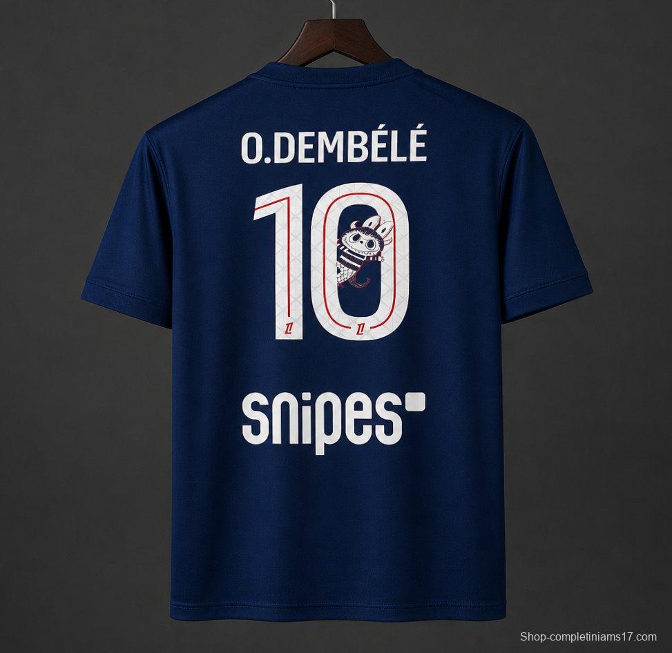 25/26 PSG Home Jersey With O.Dembélé 10 Labubu Printing