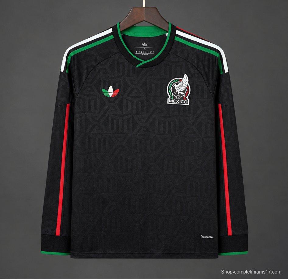 2026 Mexico Black Third Long Sleeve Jersey