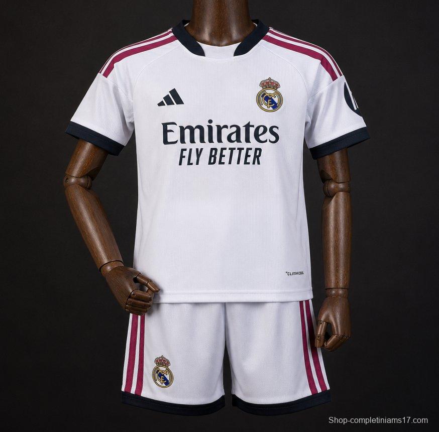 26/27 Kids Real Madrid Home Jersey