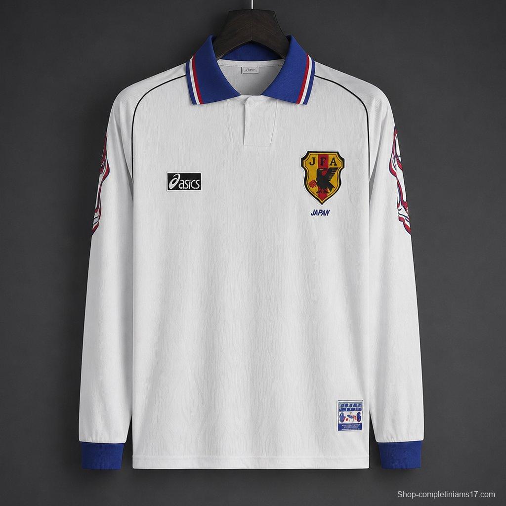 Retro 1998 Japan White Long Sleeve Jersey