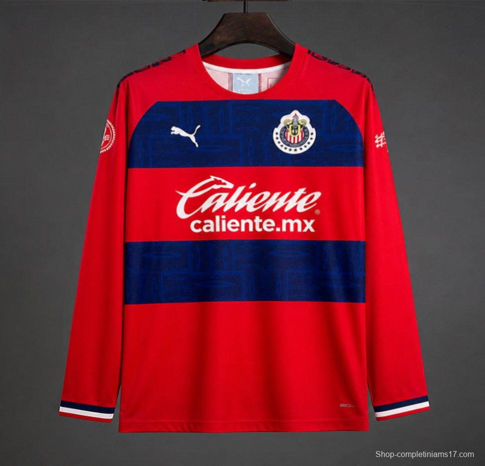 Retro 19/20 Chivas Guadalajara Away Long Sleeve Jersey