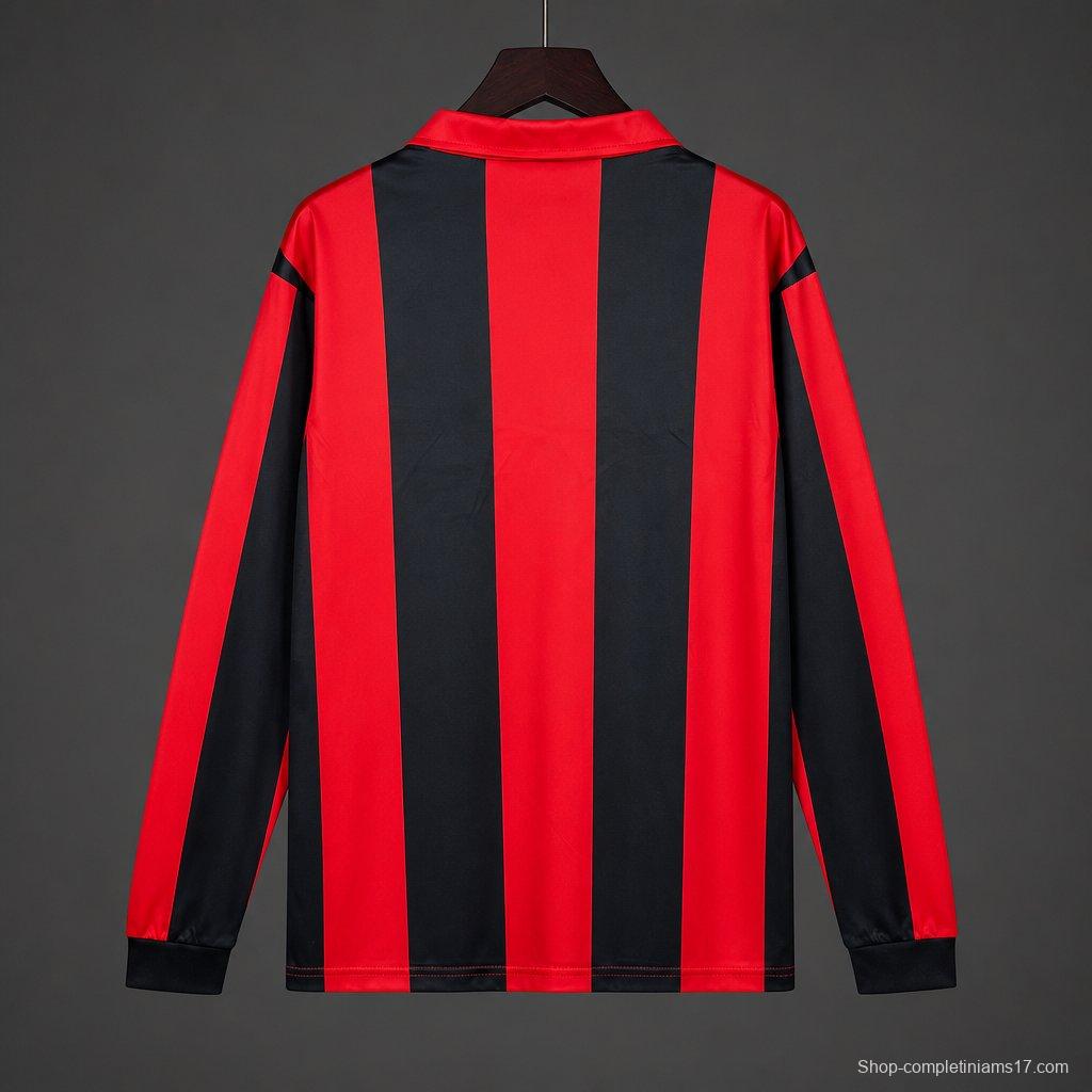 Retro 88/89 Eintracht Frankfurt Home Long Sleeve Jersey
