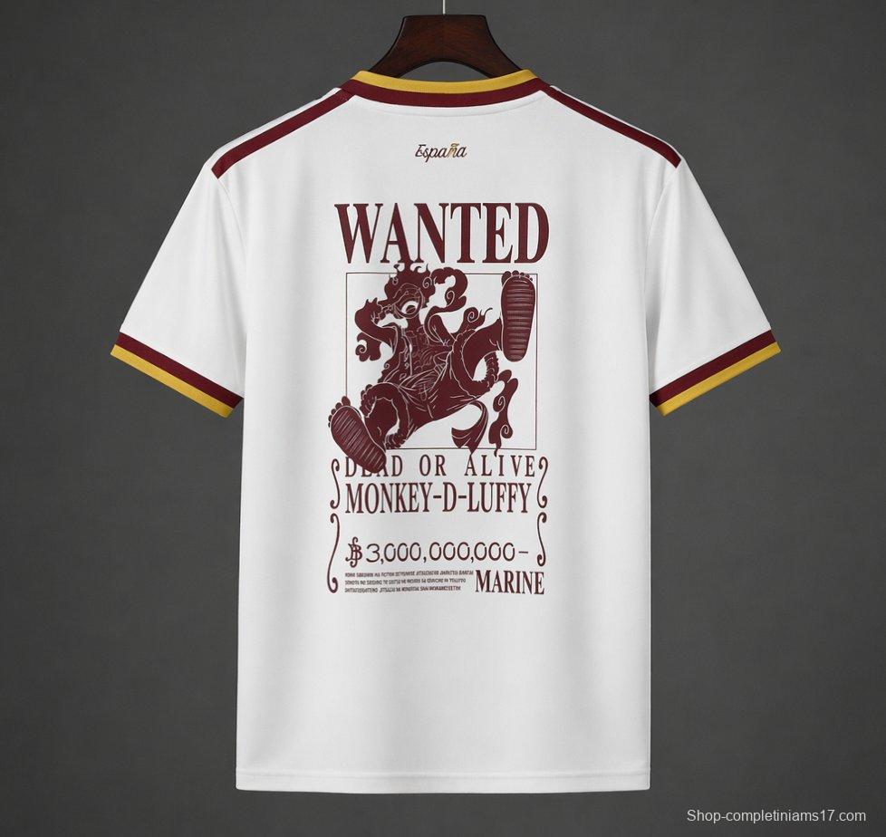2026 Spain x One Piece Away Special Printing Jersey