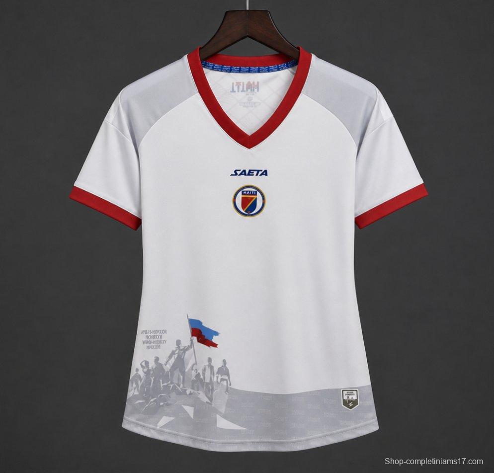 2026 Women Haiti Away White Jersey
