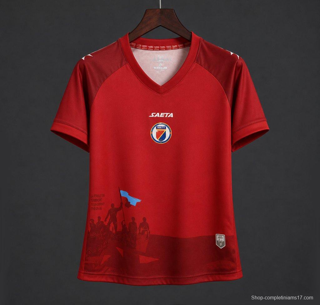 2026 Women Haiti Third Red Jersey
