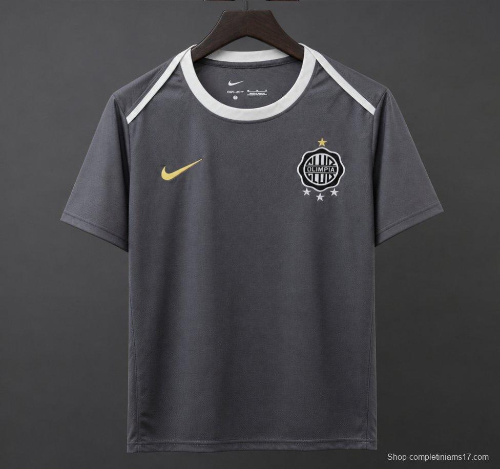 26/27 Olimpia Dark Grey with Clean Minimal Design Training Jersey