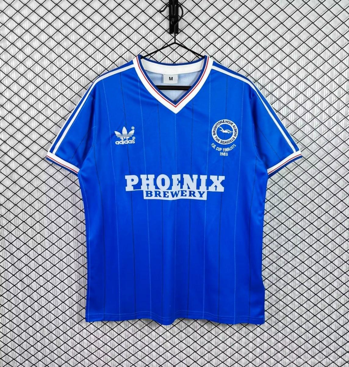 Retro 83/84 Brighton Hove Albion Home Jersey