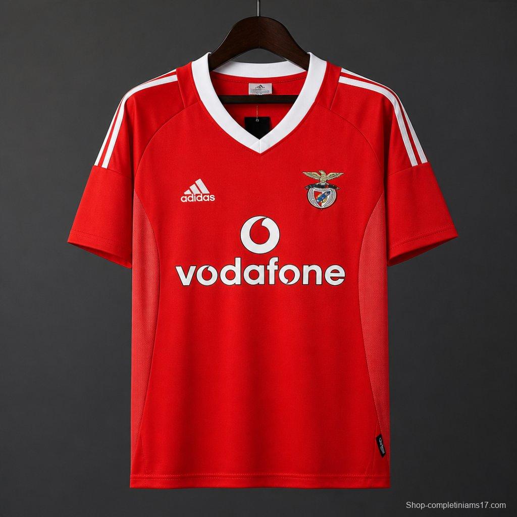 Retro 02/03 Benfica Home Jersey