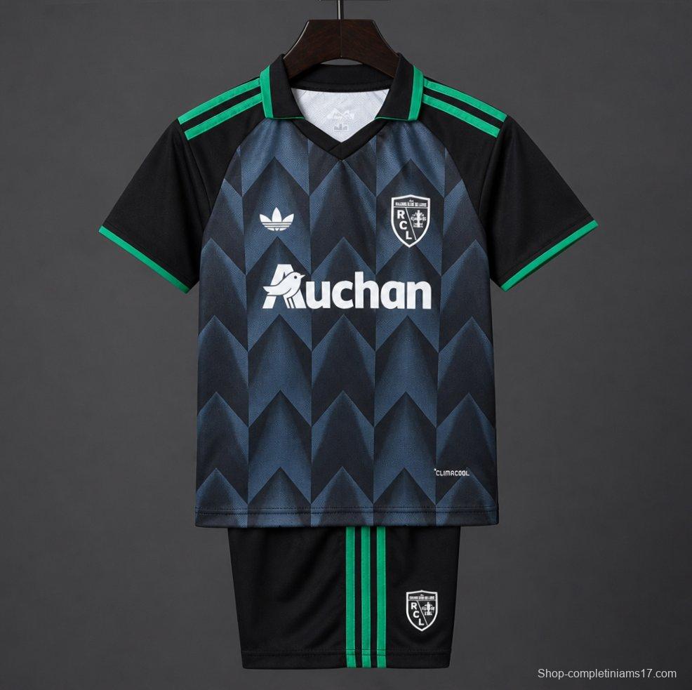 26/27 RC Lens Away Black Green Jersey