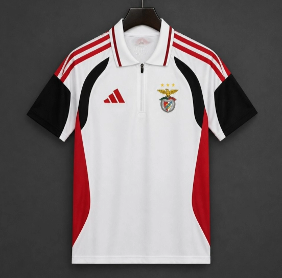 26/27 Benfica White/Red Polo Jersey