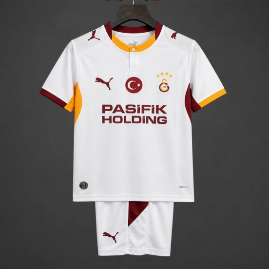 26/27 Kids Galatasaray Away White Kits Jersey