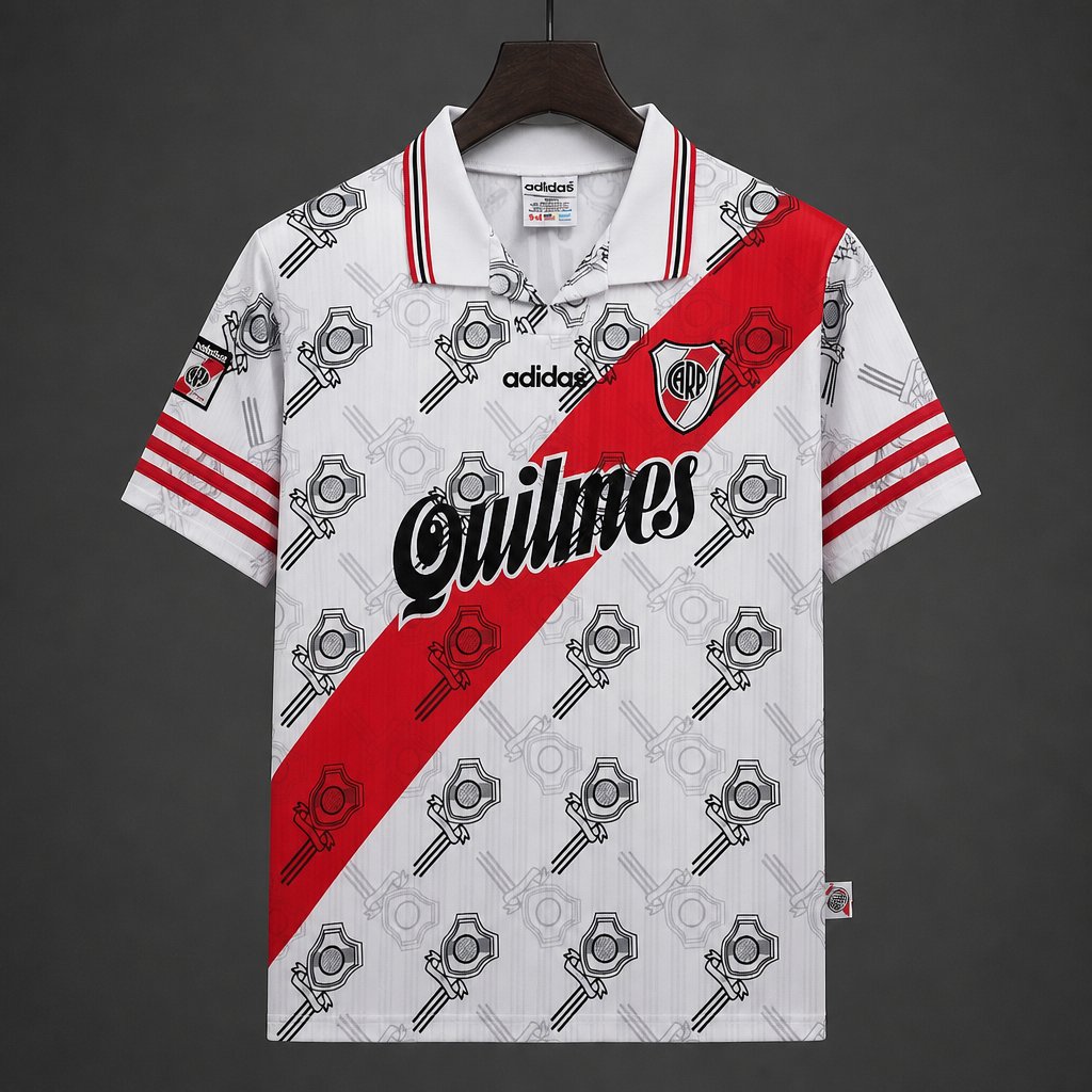 Retro 96/97 River Plate Home White Jersey