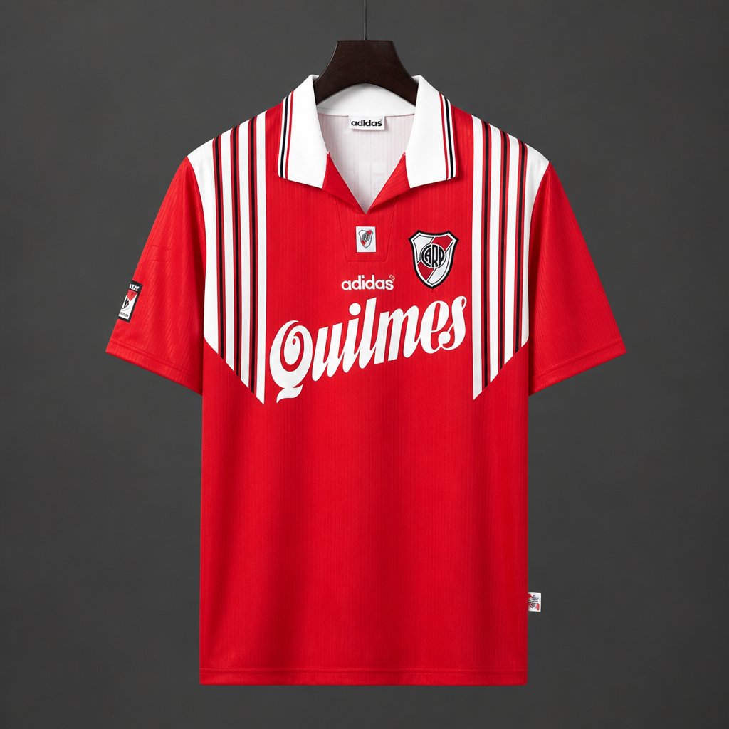 Retro 96/97 River Plate Away Red Jersey